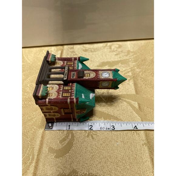 Vtg Department 56 Ornament Christmas in the City Series “City Hall” Retired 1991 - Picture 9 of 11